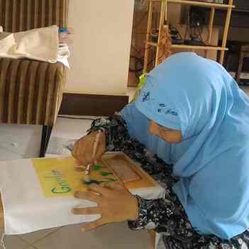 pelatihan membuat tas goodie bag
